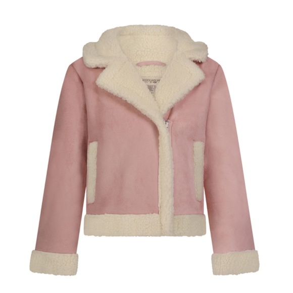 Koolaburra Other - Koolaburra by UGG, jacket, color pink, size 10-12. Asymmetrical, faux fur